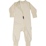 Tvåvägs-zip Pyjamas Bambu Classic Vit/Beige