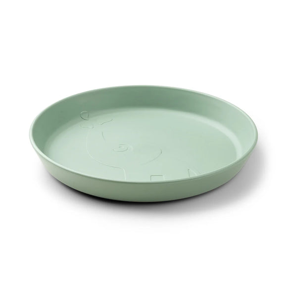 kiddish plate - elphee - green