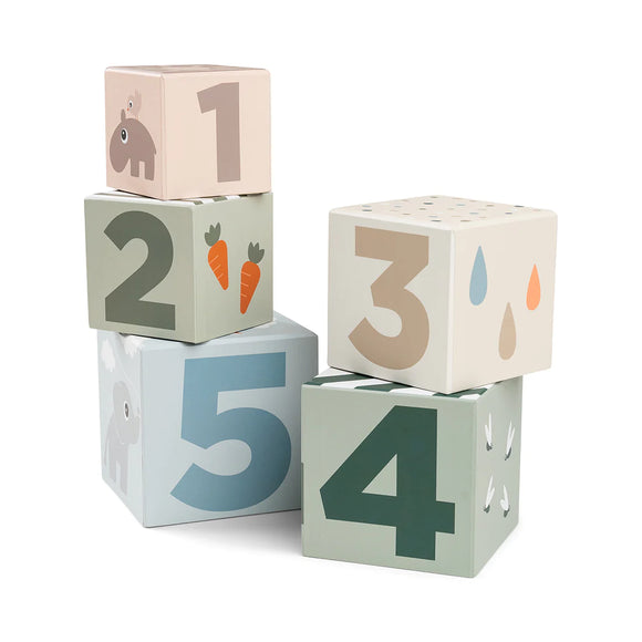 Stacking cubes 5 pcs Deer friends Colo