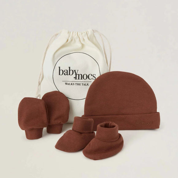 Babymocs Newborn kit brun