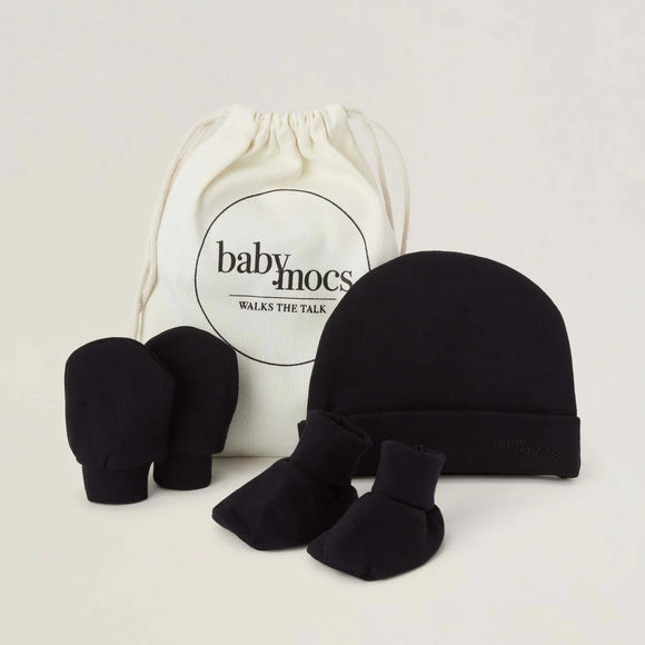 Babymocs Newborn kit Svart